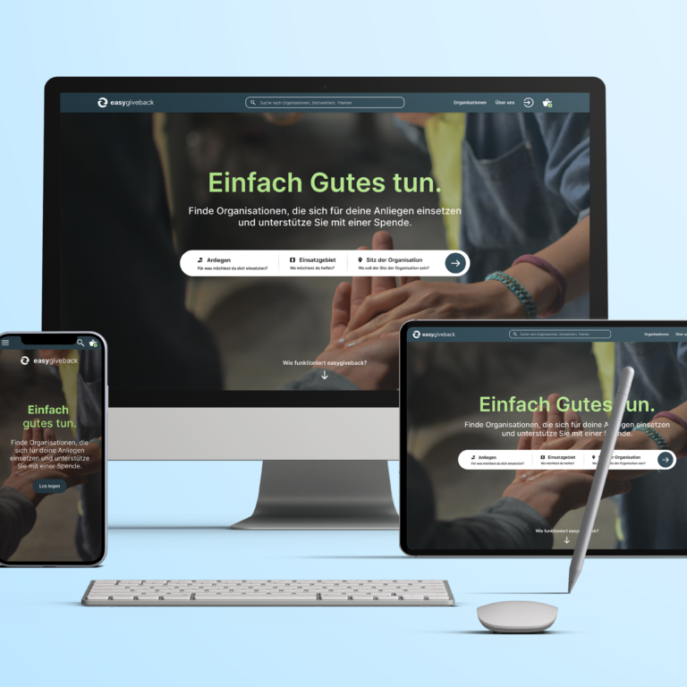 Webseite easygiveback